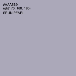 #AAA8B9 - Spun Pearl Color Image
